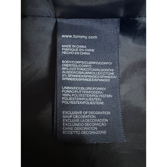 Tommy Hilfiger Womens Double-Breasted Navy Trench Coat XS - Picture 6 of 6